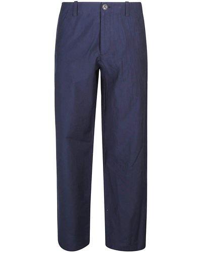 A.P.C. Mathurin Straight-Leg Tailored Trousers - Blue