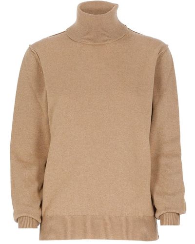 Maisoncashmere Women’s Pure Cashmere Crew Neck Sweater - Made in Italy - Beige (20-0007) - XL