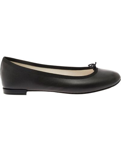 Repetto 'Cendrillon' Ballet Flats With Bow Detail - Black