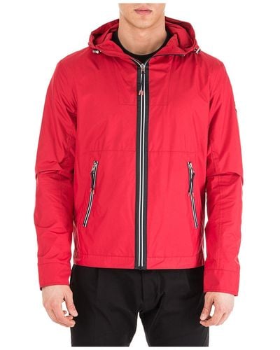 Michael Kors Tech Hooded Zip Jacket - Red