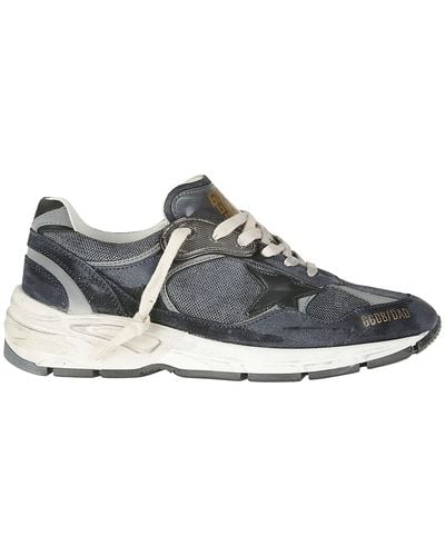 Golden Goose Running Dad Net And Suede Upper Leather Star Net H - Multicolor