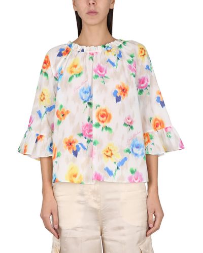 Boutique Moschino Flower Chine Blouse - Multicolor