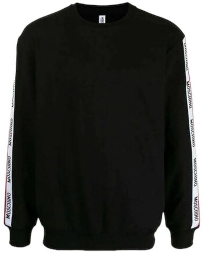 Moschino Moschino Logo Taped Arm Sweatshirt - Black