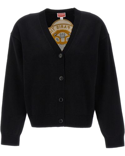 KENZO Tiger Academy Sweater, Cardigans - Black