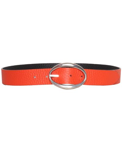 Orciani Smooth Leather Belt - Red