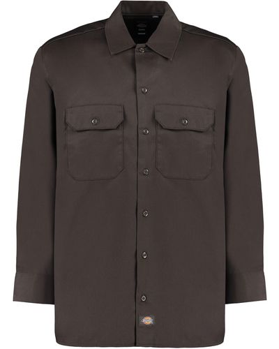Dickies Mixed Cotton Shirt - Black