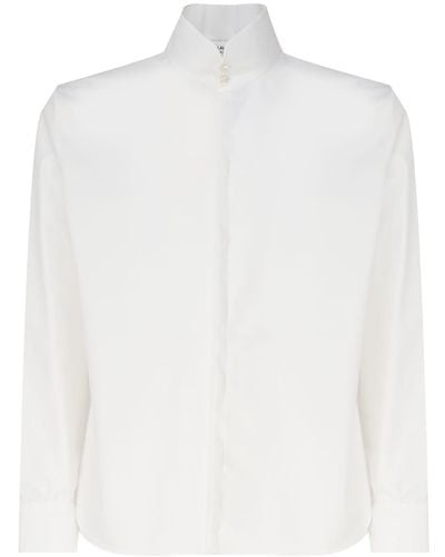 Saint Laurent Shirt With Buttons And Straight Cut - White