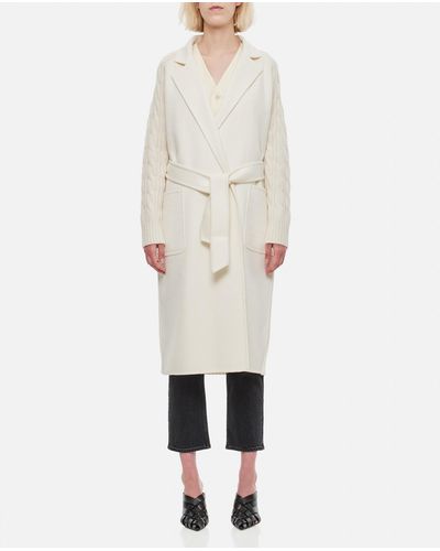 Max Mara Hello Wool And Cashmere Long Cardigan - White