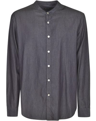 Giorgio Armani Round Collar Shirt - Gray