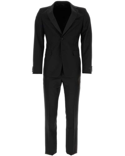 Prada Wool Blend Tuxedo - Black