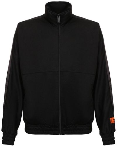 Heron Preston Hooded Zipped Sweatshirt - Black