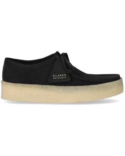 Clarks Wallabee Cup Black Loafer