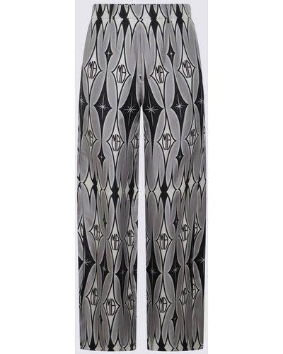 Amiri Multicolour Viscose Trousers - Grey