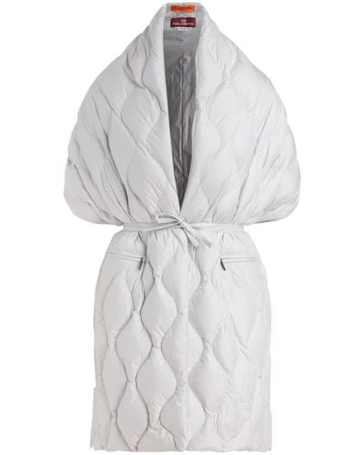 Parajumpers Theia White Padded Scarf - Gray