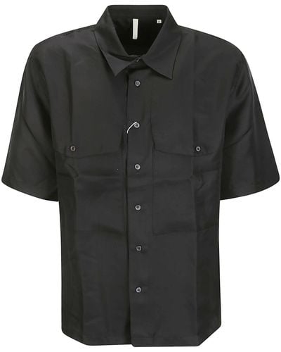 sunflower Silk Shirt Ss - Black