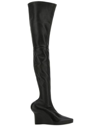 Givenchy Nappa Leather Show Boots - Black