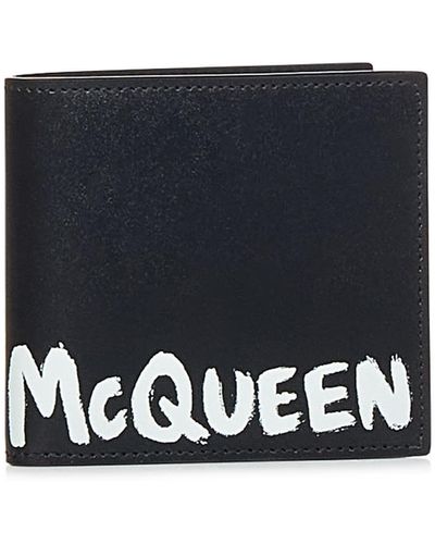 Alexander McQueen Mcqueen Graffiti Wallet - Blue