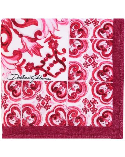 Dolce & Gabbana Beach Towel - Pink