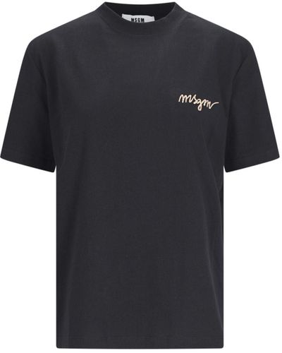 MSGM Logo T-shirt - Black