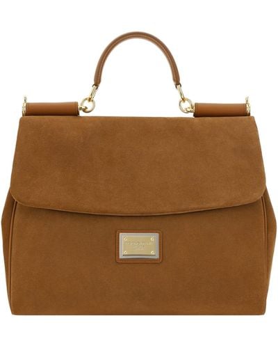Dolce & Gabbana Sicily Handbag - Brown