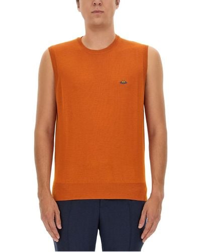 Vivienne Westwood Vests With Logo - Orange