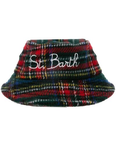 Mc2 Saint Barth Tartan Bucket Hat - Black
