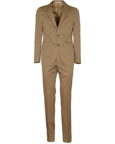 Tagliatore Slim Fit Plain Suit - Natural