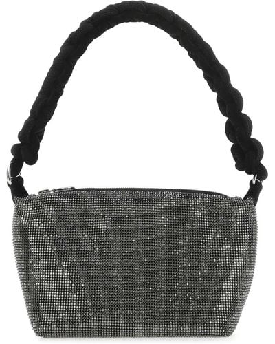 Kara Rhinestones Handbag - Black