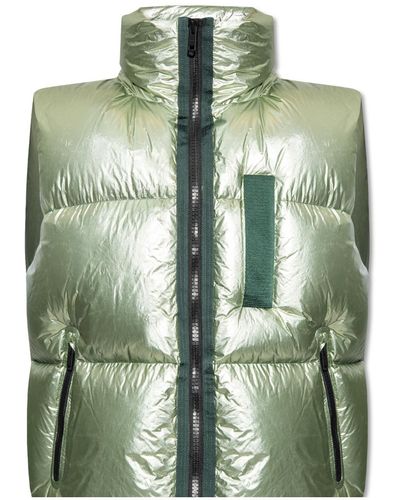 Givenchy Down Vest With Logo - Green