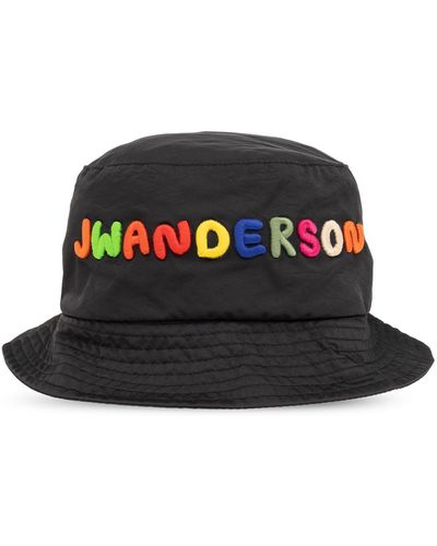 JW Anderson Jw Anderson Bucket Hat With Logo - Black