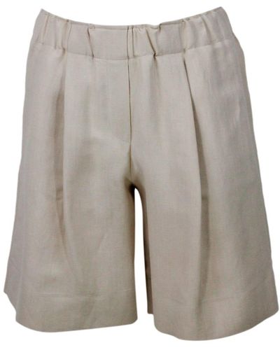 Antonelli Knee-Length Bermuda Shorts - Gray