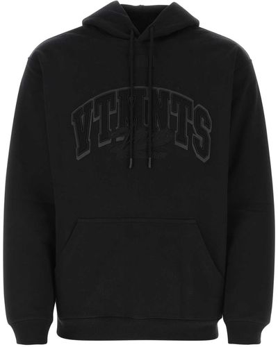 VTMNTS Stretch Cotton Sweatshirt - Black