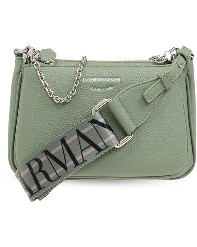 Emporio Armani Shoulder Bag With Logo, - Green