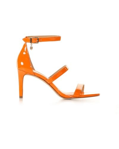 Michael Kors Multi-strap Leather Sandals - Orange