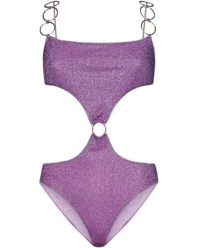 Oséree Osèree Lumière Ring Swimsuit - Purple