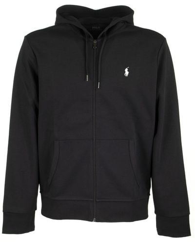 Polo Ralph Lauren Double-Knitted Hoodie - Black