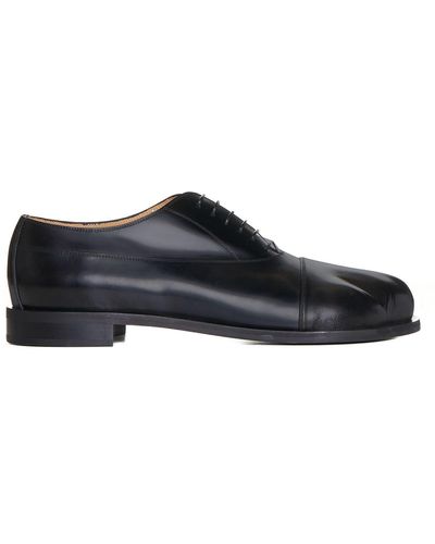 JW Anderson Paw Leather Oxford Shoes - Black