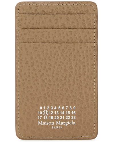 Maison Margiela Leather Card Holder - Natural