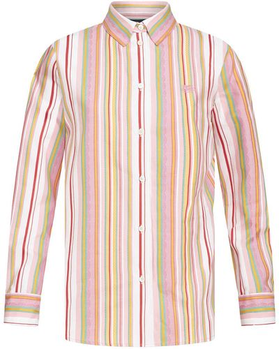 Etro Multicolour Striped Cotton Shirt - Pink