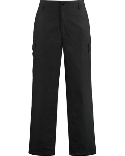 KENZO Cotton Cargo-Trousers - Black