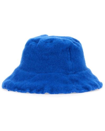 Comme des Garçons Wool Bucket Hat - Blue