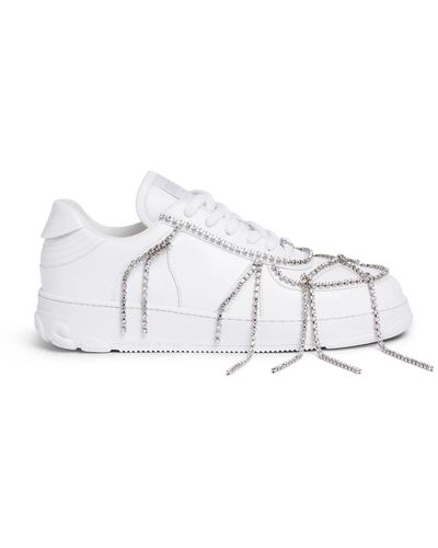 Gcds Crystal Embellished Sneakers - White