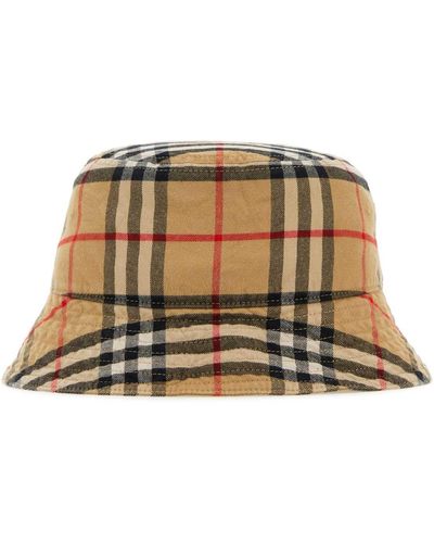Burberry Embroidered Cotton Bucket Hat - Multicolour