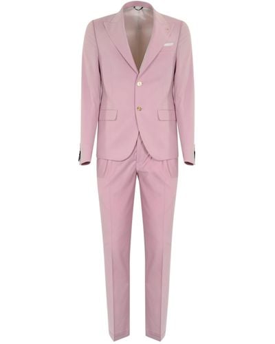 Daniele Alessandrini Single-Breasted Suit - Pink