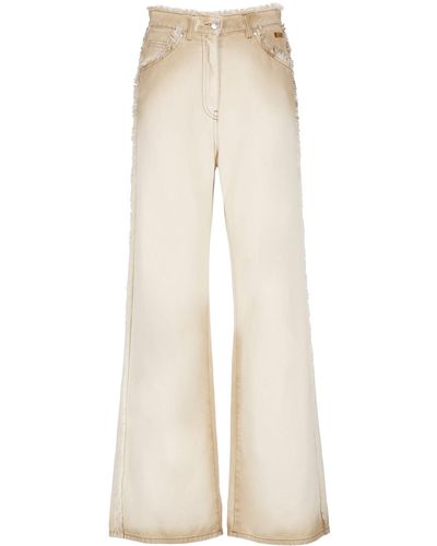 MSGM Cotton Trousers - Natural