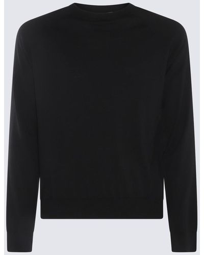 Piacenza Cashmere Cotton-Silk Blend Sweater - Black