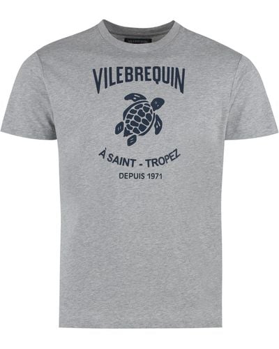 Vilebrequin Logo Cotton T-Shirt - Gray