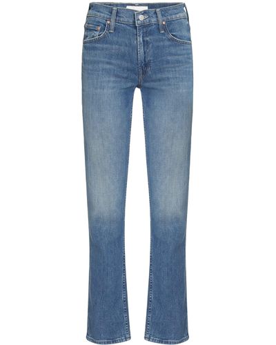 Mother The Smarty Straight Leg Jeans - Blue