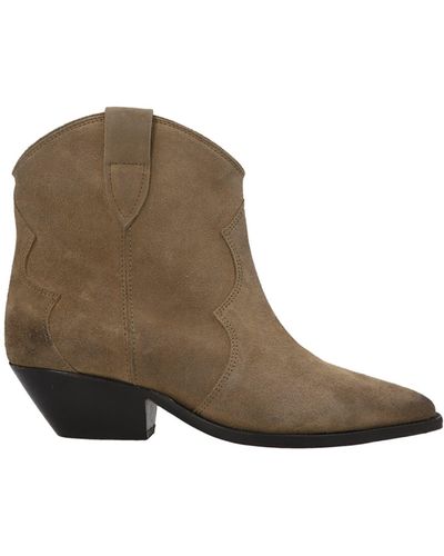 Isabel Marant Dewina Suede Bootie - Brown