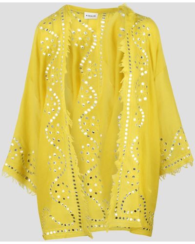 P.A.R.O.S.H. Within Embroidered Cardigan - Yellow